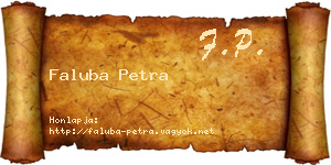 Faluba Petra névjegykártya